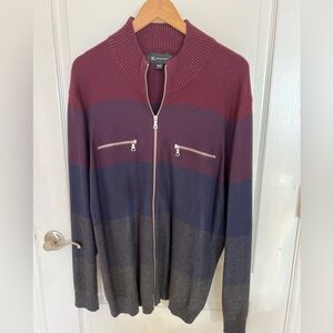 nwot sweater cardigan zipper front INC  xxl